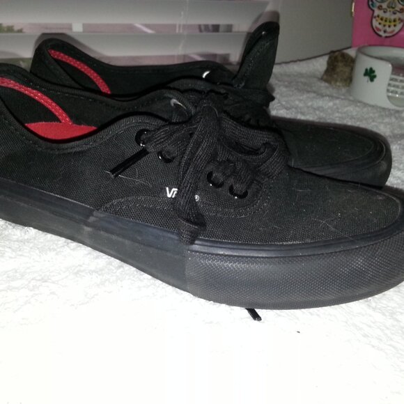 Black Vans Waitress Sneakers Worn - Picture 2 of 12
